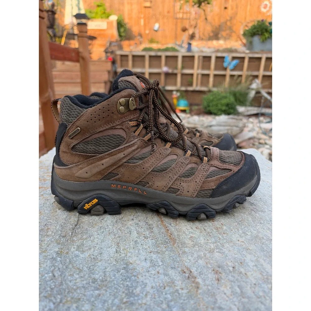 Merrell Moab 3 Mid Waterproof Mens Hiking Boots Brown J035839Z Size 7